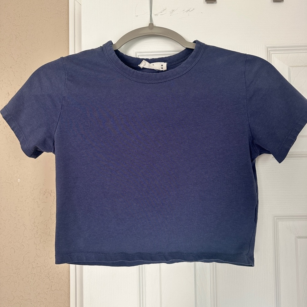 Cotton On Blue Crop Top